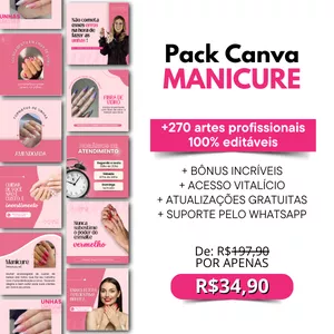 Imagem do curso PACK CANVA MANICURE