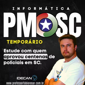 Imagem do curso PMSC Temporário 2026 🚔 Informática – Teoria + Questões IDECAN 