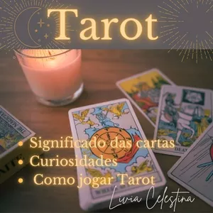 Imagem de capa para o Ebook Tarot - Significado das cartas , Curiosidades e Como jogar Tarot