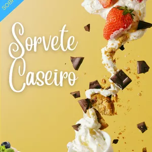 Imagem de capa para o Ebook Guia Definitivo de Sorvetes Caseiros