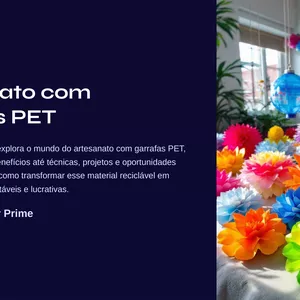 Imagem de capa para o Ebook Artesanato com garrafas PET