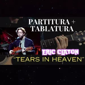 Imagem de capa para o Ebook TEARS IN HEAVEN - Partitura & Tablatura (violão 6 cordas)