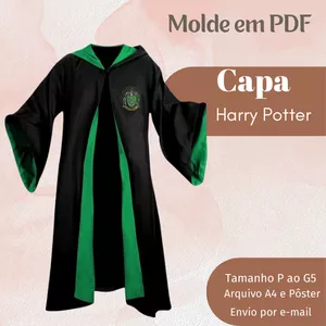 Imagem de capa para o Ebook MOLDE EM PDF CAPA HARRY POTTER 