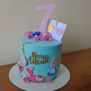 Imagem de capa para o Curso online Topo de bolo Alice no País das Maravilhas 