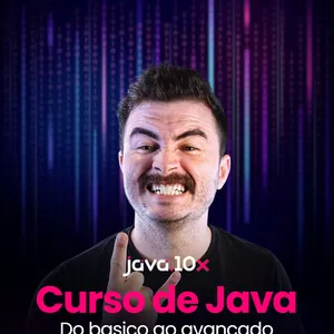 Imagem de capa para o Curso online Java10x - Curso de programação
