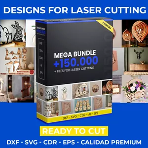 Cover image for Online course Mega Bundle +150,000 Laser Cutting Files