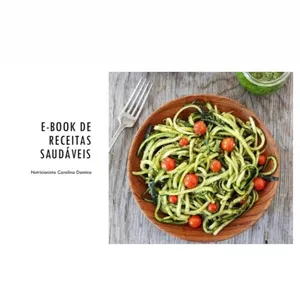 Imagem de capa para o Ebook E-Book de Receitas Saudáveis e Fáceis
