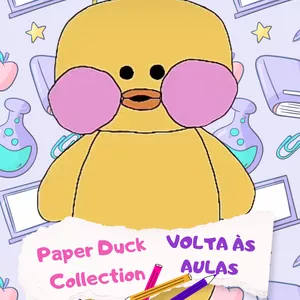 Imagem de capa para o Ebook Paper Duck Volta às Aulas - Patinho de Papel Para Imprimir