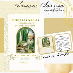 Imagem de capa para o Ebook Estudo das Fábulas - O Touro e a Rã - I