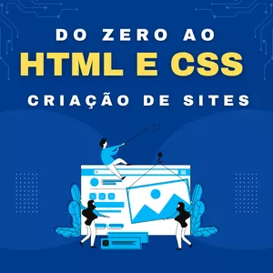Imagem de capa para o Curso online Do zero ao HTML e CSS na criação de websites