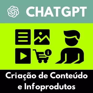 Imagem de capa para o Curso online ChatGPT para Criação de Conteúdo e Infoprodutos