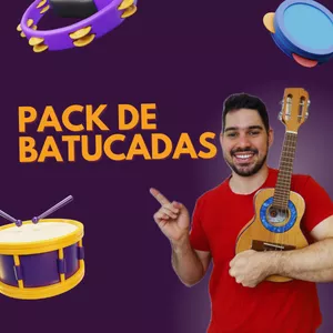 Imagem de capa para o Curso online PACK DE BATUCADAS DE SAMBA/PAGODE PARA CAVAQUINHO - VICTOR CAZZOLI