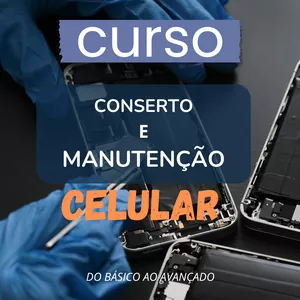 Imagem de capa para o Ebook curso de reparo de celular