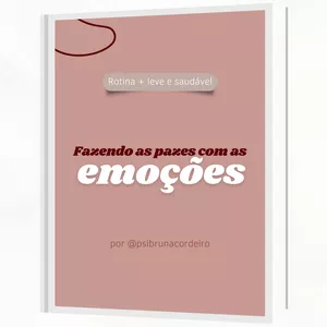 Imagem de capa para o Ebook Fazendo as pazes com as emoções