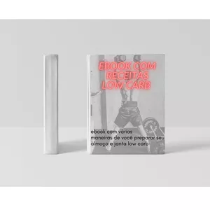Imagem de capa para o Ebook ebook de almoço e jantar low carb