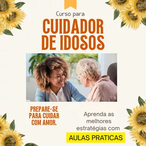 Imagem de capa para o Ebook 🎓 Curso de Cuidador de Idosos com Aulas Praticas – Aprenda do Zero e Trabalhe na Área da Saúde!