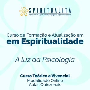 Imagem de capa para o Evento presencial Curso de Formação e Atualização em Espiritualidade