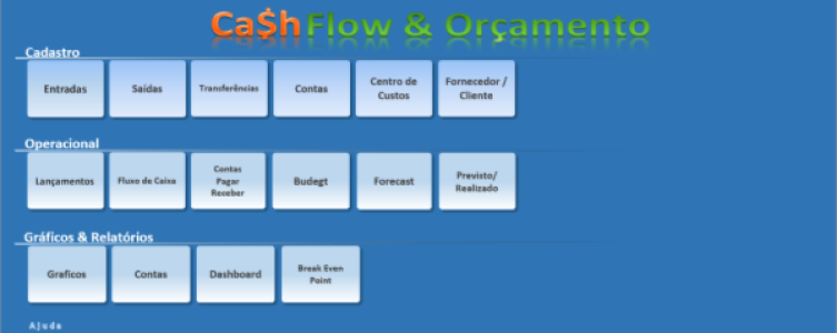 Planilha Planilha se sistema de Fluxo de Caixa