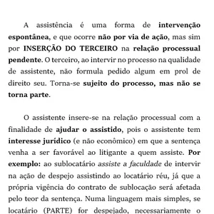 Imagem de capa para o Ebook Processo Civil - Intervenção de Terceiros - Assistência Simples  - Assistência Litisconsorcial
