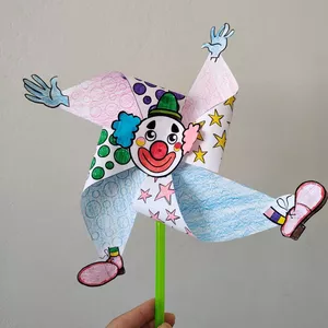 Imagem de capa para o Ebook Palhacinho Cata-vento