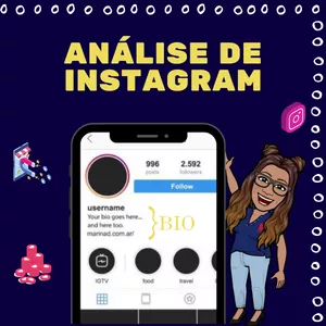 Imagem de capa para o Serviço online Análise de perfil de instagram.