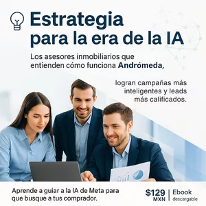 Imagen de portada para Ebook Guía paso a paso de anuncios inmobiliarios en Meta Ads