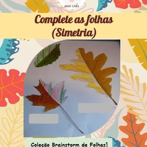 Imagem de capa para o Ebook Complete as folhas (simetria)