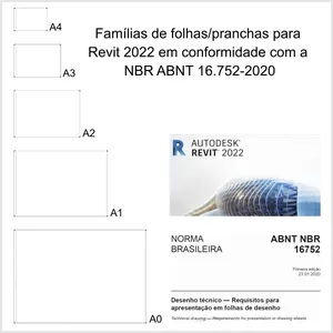 Imagem de capa para o Curso online Famílias de folhas/pranchas para Revit 2022 em conformidade com a NBR ABNT 16.752-2020
