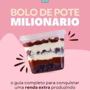 Imagem de capa para o Ebook Bolo de Pote Milionário