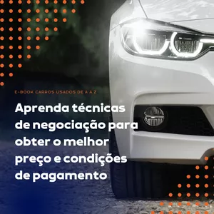 Imagem de capa para o Ebook CARROS USADOS DE A A Z