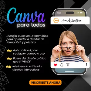 Imagen de portada para Curso online Canva para Todos
