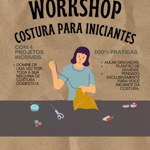 Imagem do curso WorkShop: Costura básica e projetos para iniciantes 