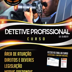 Imagem de capa para o Ebook CURSO DETETIVE E PERITO PROFISSIONAL 100% EAD.