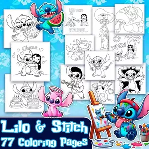 Imagen de portada para Ebook "Lilo y Stitch: ¡Hora de Pintar!"