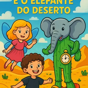 Imagem de capa para o Ebook 33.100 C - LIRILARILA E O ELEFANTE DO DESERTO – Versão Só Colorir 🎨🐘