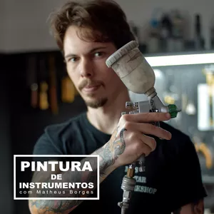 Imagem de capa para o Curso online Pintura de Instrumentos Musicais