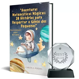 Imagem de capa para o Ebook "Aventuras Matemáticas Mágicas: 20 Histórias para Despertar o Gênio dos Pequenos"