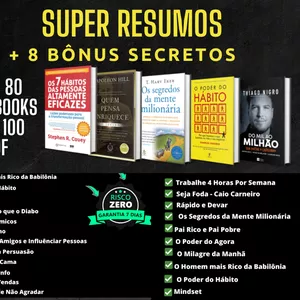 Imagem de capa para o Curso online Super Pack - Resumos de Livros Digitais