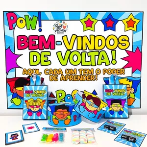 Imagem de capa para o Ebook Kit Volta às Aulas – Super-Heróis💥📚