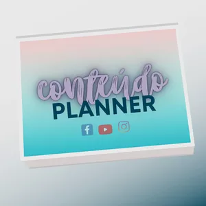 Imagem de capa para o Ebook Planner de Conteúdo 