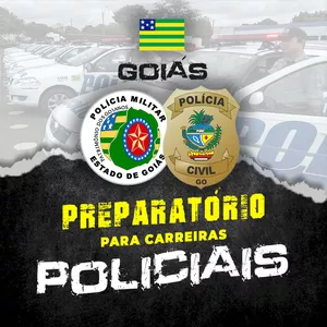 Imagem de capa para o Ebook Preparatório para Carreiras Policiais de Goiás