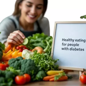 Cover image for Ebook Healthy Eating for people with diabetes 