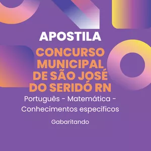 Imagem de capa para o Ebook APOSTILA PARA CONCURSO PÚBLICO  SÃO JOSÉ DO SERIDÓ - ASG