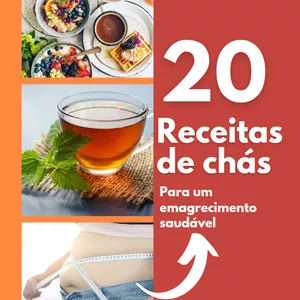 Imagem de capa para o Ebook 20 Chás para auxilio do emagrecimento 