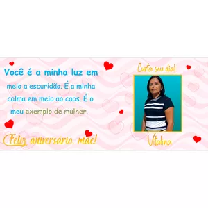 Imagem de capa para o Ebook ARTE EDITÁVEL PARA CANECA (Feliz aniversário mãe) Photoshop. psd
