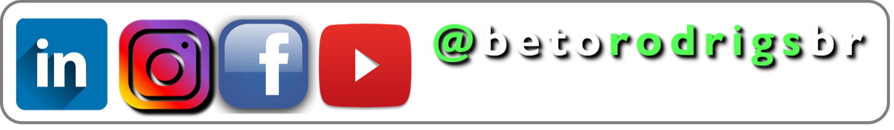 Redes Sociais @betorodrigsbr