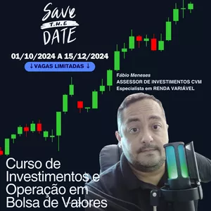 Imagem do curso CURSO DE INVESTIMENTOS E OPERAÇÃO EM BOLSA DE VALORES