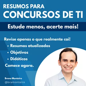 Imagem de capa para o Curso online Resumos Essenciais para Concursos de TI