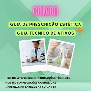 Imagem de capa para o Curso online COMBO Guia técnico de princípios ativos + Guia de prescrição estética de cosméticos
