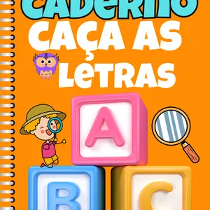 Imagem de capa para o Ebook Caderno caça letras 
